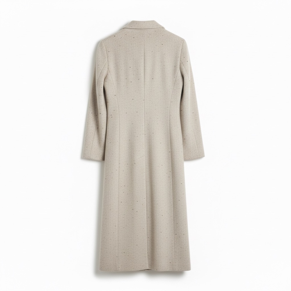 Zara Basic Cream Wool Outerwear - Picture 3 of 7